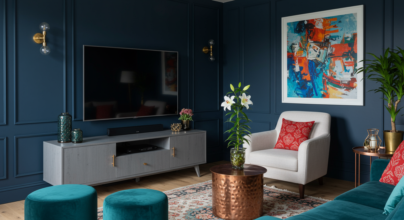 Navy Blue Interior