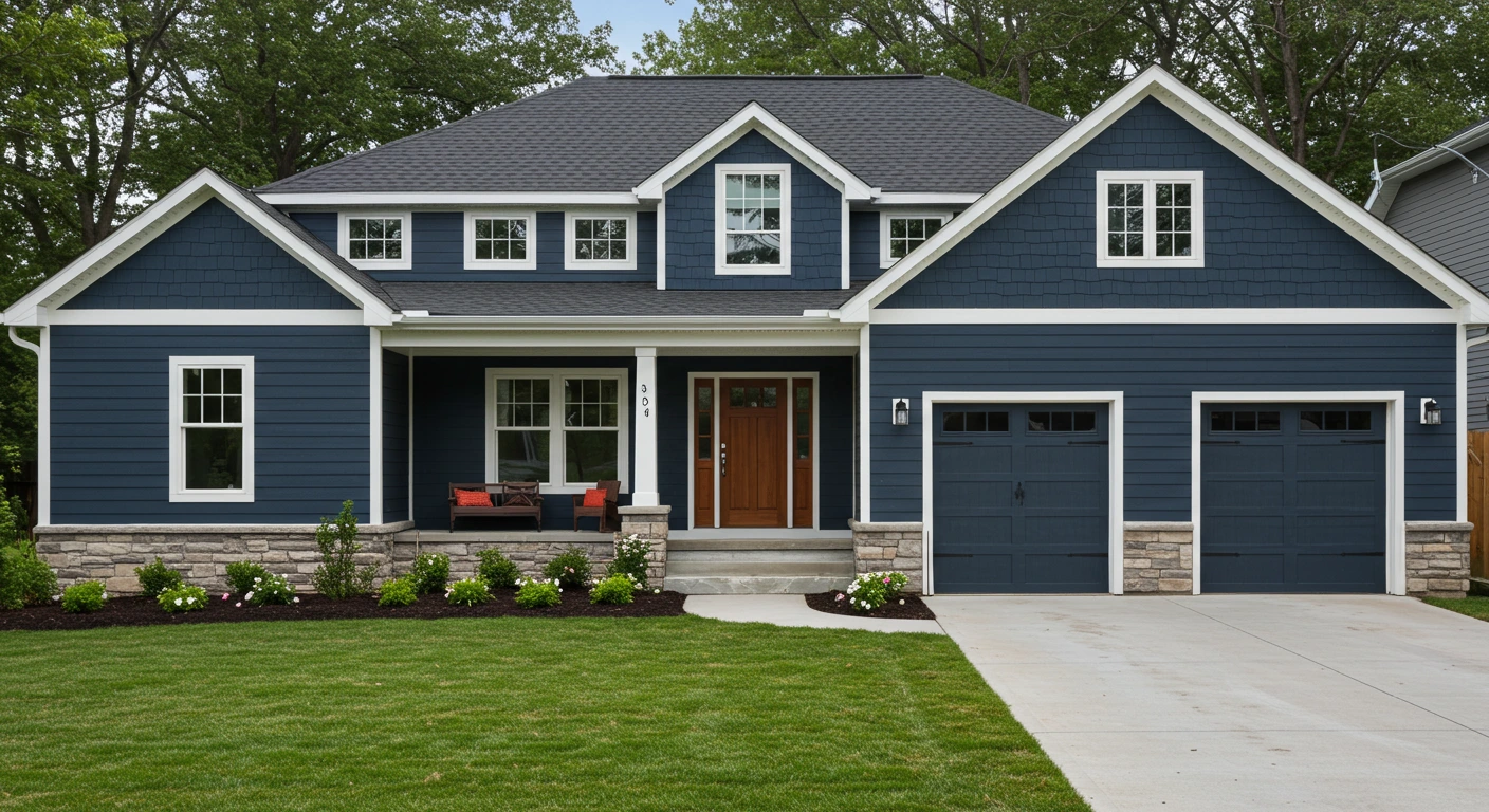 Stone-Cold Navy: Ground your Home with Texture and Depth