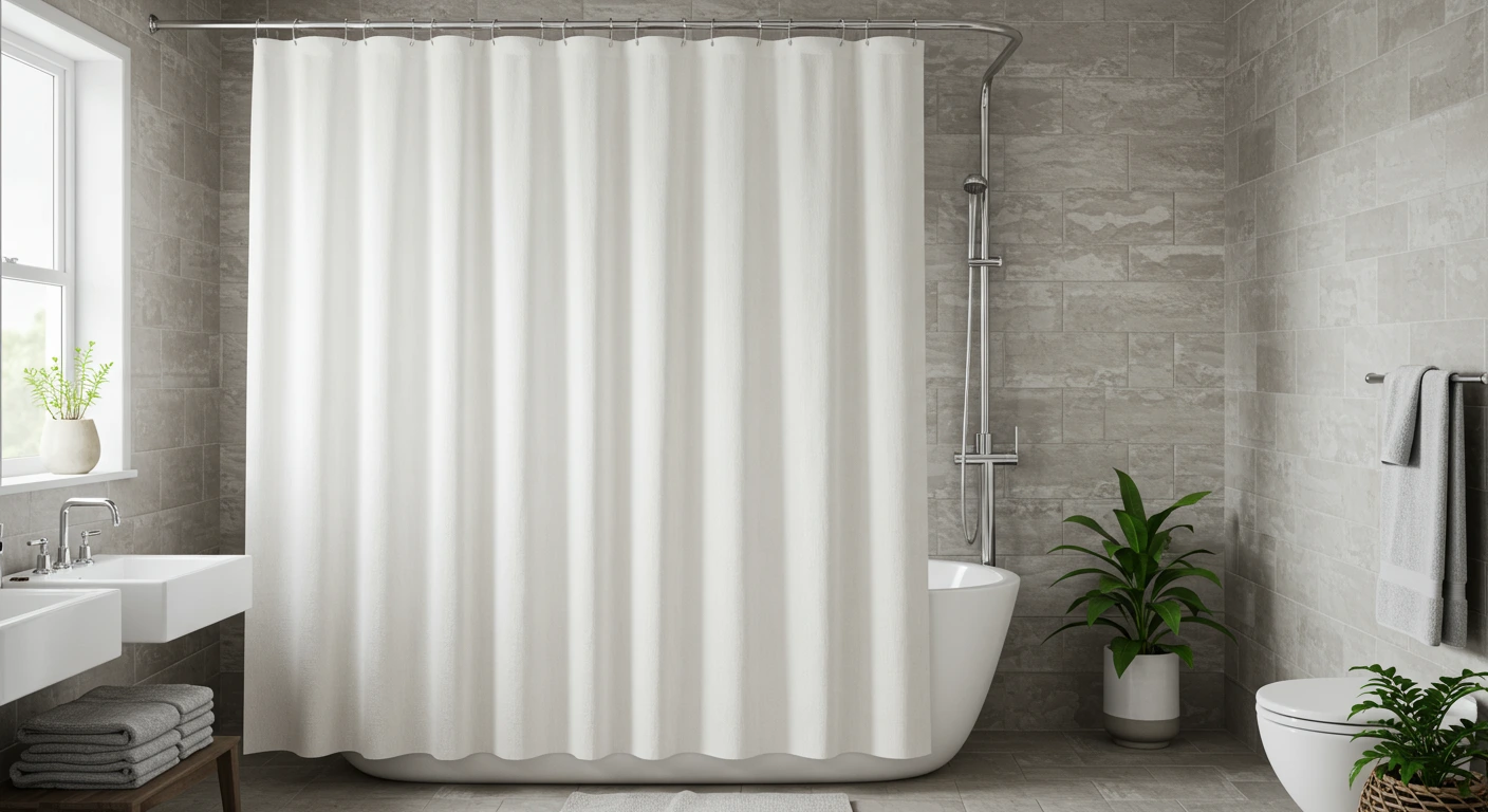 correct size of the shower curtain