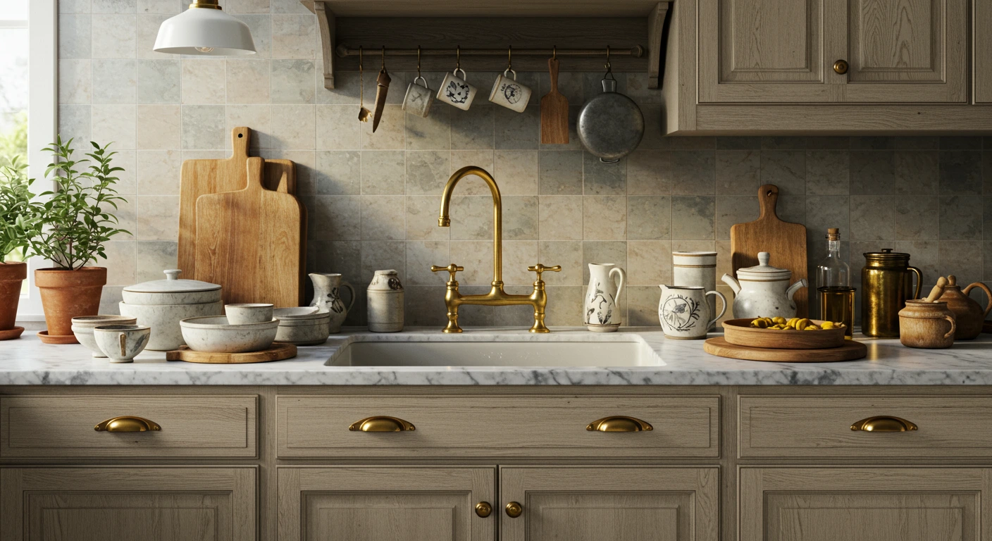 a kitchen with a sink 