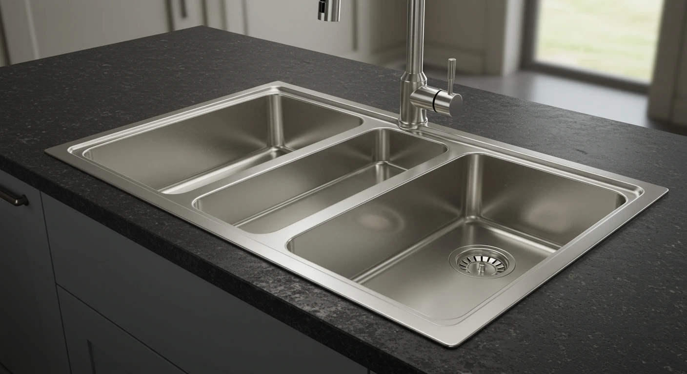 three-compartment sink