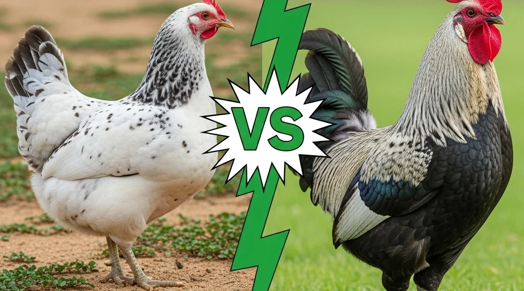 Ameraucana Rooster VS Hen