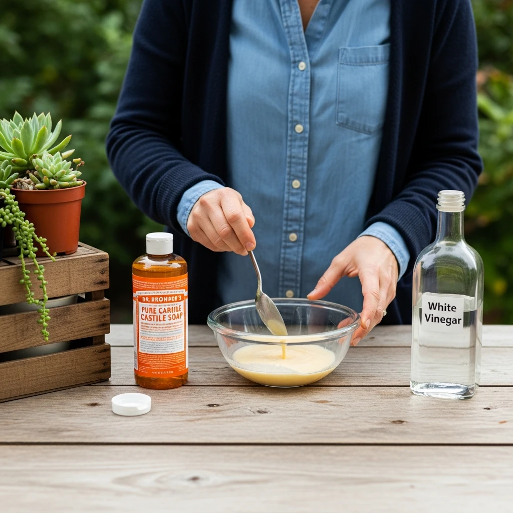 Castile Soap + White Vinegar + Glycerine (Dishashing liquide)